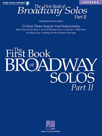 THE FIRST BOOK OF BROADWAY SOLOS PART II AUDIO