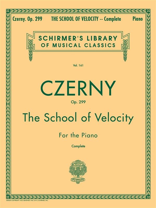 CZERNY SCHOOL OF VELOCITY OP299