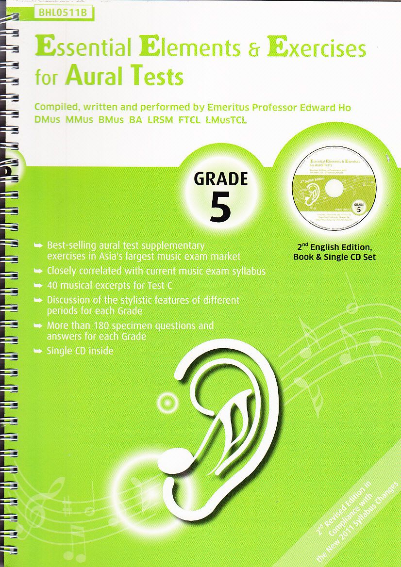 ESS ELEM & EXER FOR AURAL TEST G5 W/CD