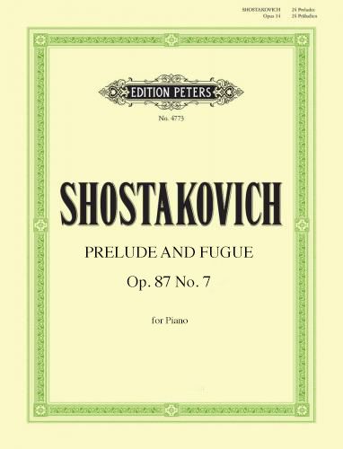 SHOSTAKOVICH OP87 N7 PREDULE AND FUGUE