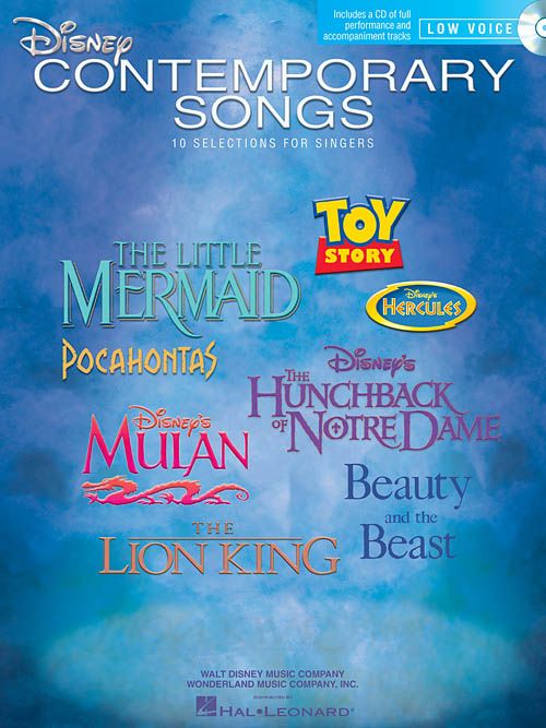 DISNEY COMTEMPORARY SONGS LOW VOICE