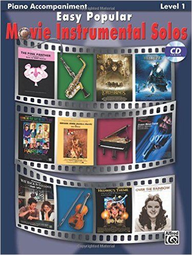 EASY POPULAR MOVIE INSTRUMENTAL SOLOS PIANO ACC