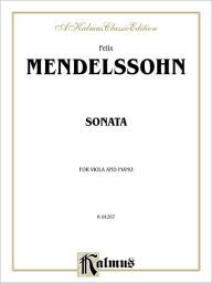 MENDELSSOHN SONATA VIOLA
