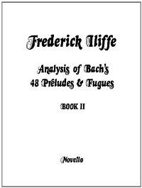 BACH B2 ANALYSIS 48 PRE/FUG ILIFFE