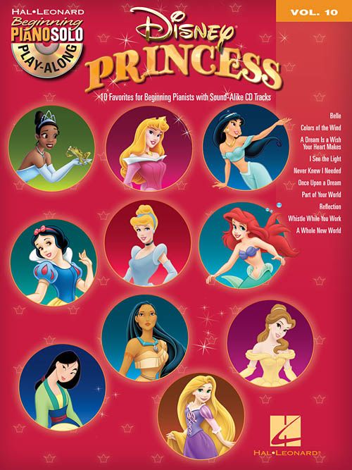 DISNEY PRINCESS BEGINNING PIANO SOLO PLAY-ALONG 10
