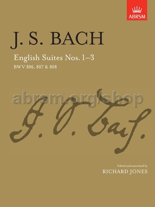BACH ENGLISH SUITES NO 1-3