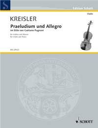 KREISLER PRAELUDIUM & ALLEGRO FOR VIO/PF BSS29023