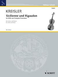 **KREISLER SICILIENNE & RIGAUDON VLN/PF BSS29024