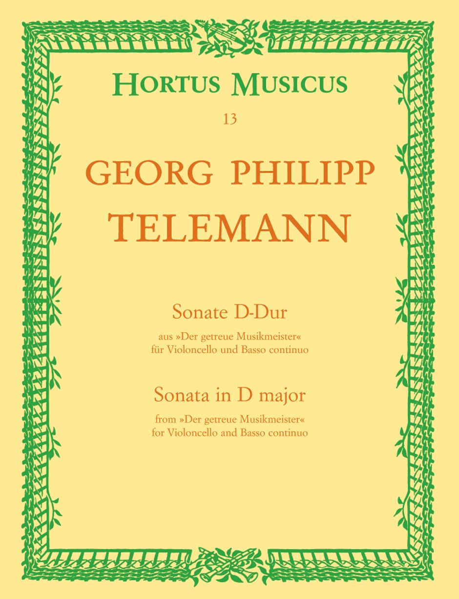 TELEMANN GP SONATA D MAJ CELLO/BASS
