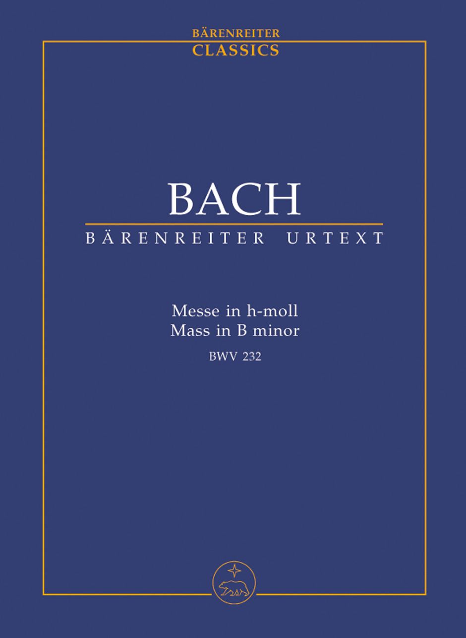 BACH MASS IN B MINOR STUDY SCORE