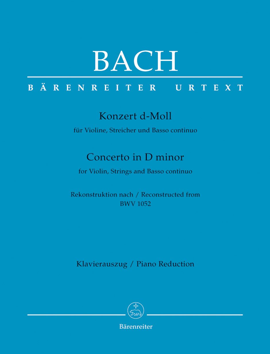 BACH VIO CONC D MIN VLN/PF BWV1052
