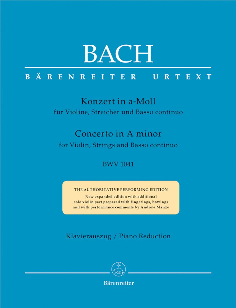 BACH VIOLIN CONCERTO IN A MINOR BWV1041