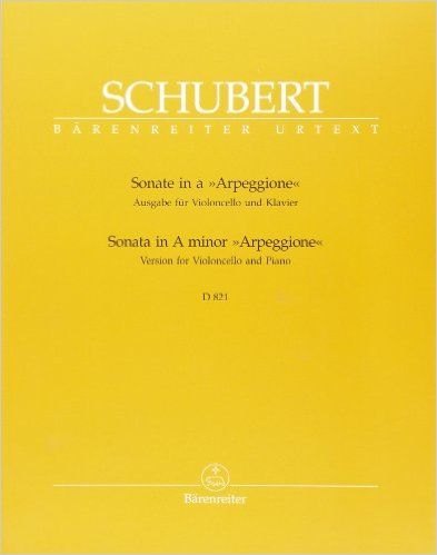 SCHUBERT ARPEGGIONE SONATA CEL/PF