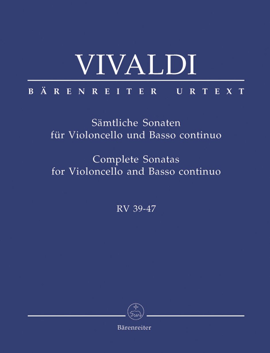 VIVALDI COMPLETE SONATAS FOR CELLO AND BASSO