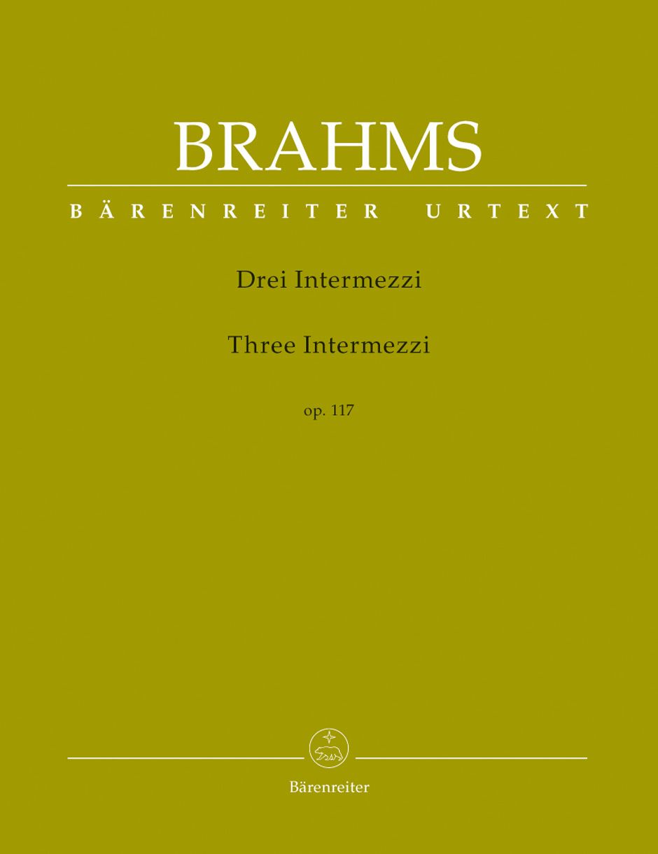 BRAHMS THREE INTERMEZZI OP117 PIA SOLO