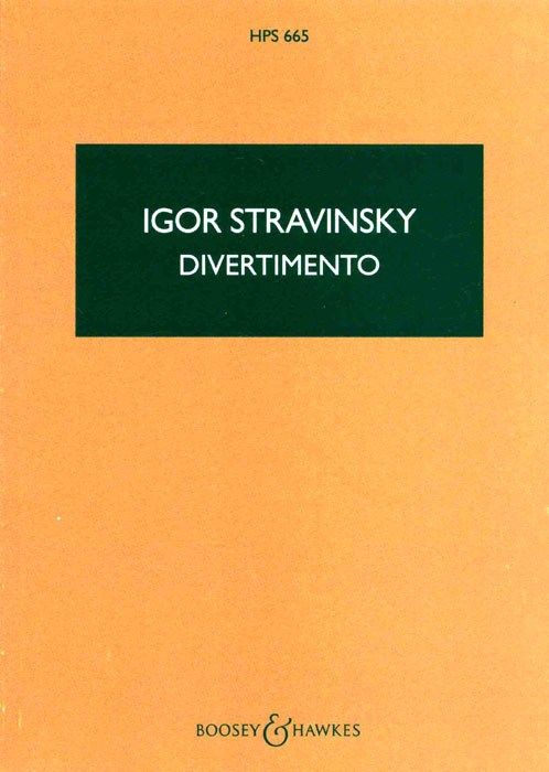 STRAVINSKY DIVERTMENTO HPS665 MINI STUDY SCORE