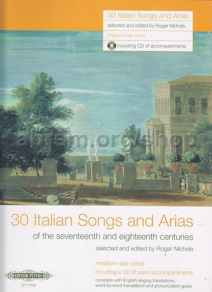 30 ITALIAN SONGS & ARIAS W/CD (MED/LOW)