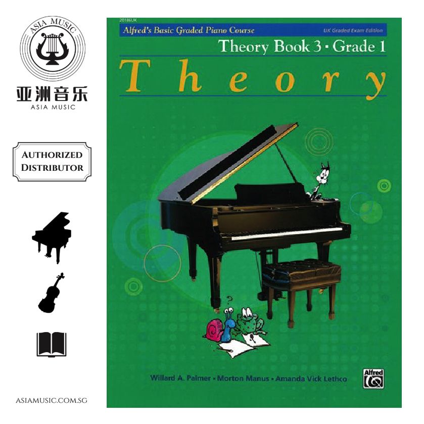ALFRED'S BASIC GRADED PIANO COURSE THEORY BOOK 3