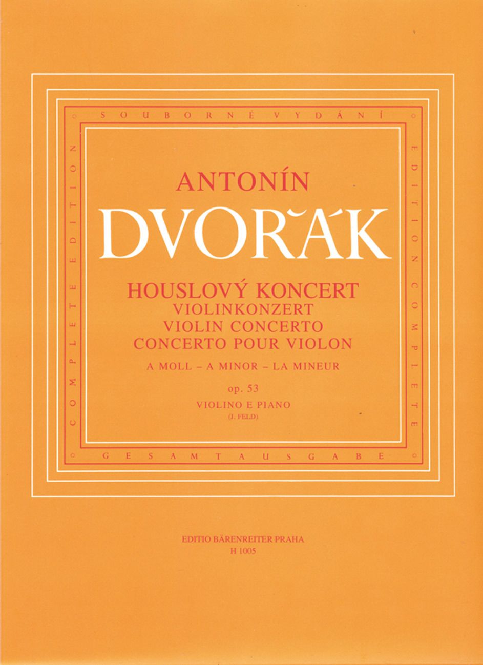 DVORAK CONCERTO A MINOR OP53 VLN & PIA