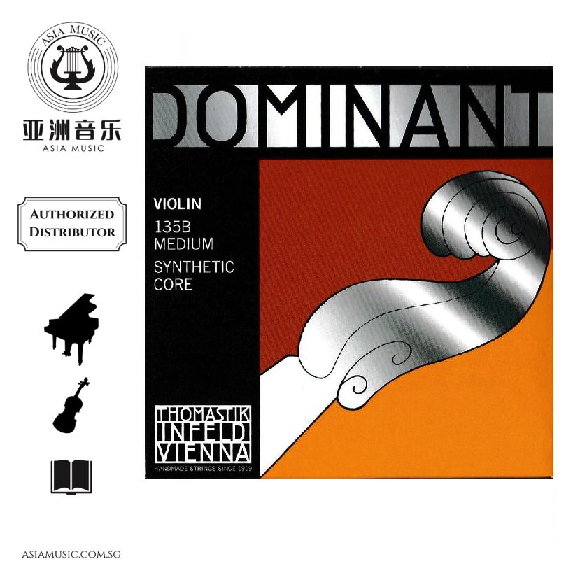 DOMINANT VIOLIN STRING 3/4 MEDIUM SET #135B