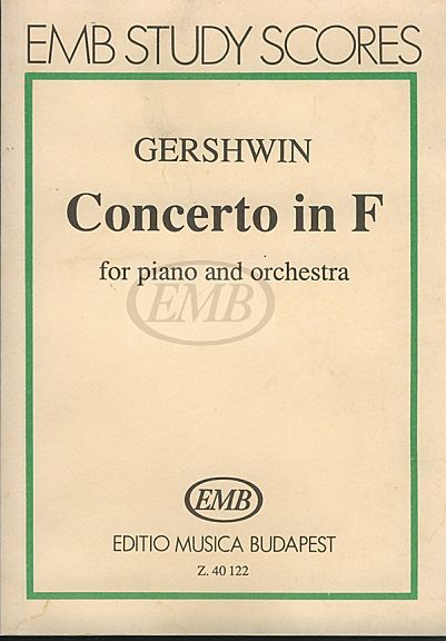 GERSHWIN CONCERTO IN F