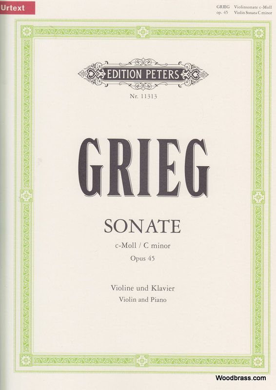 GRIEG VIOLIN SONATA #3 C MIN OP45