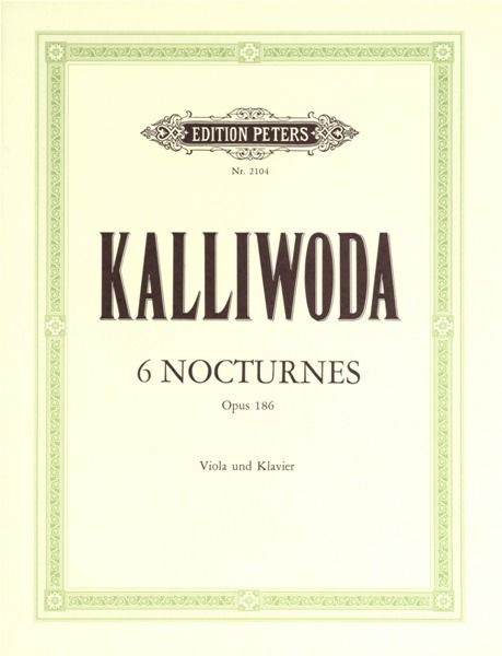 KALLIWODA 6 NOCTURNES FOR VIOLA OP186 