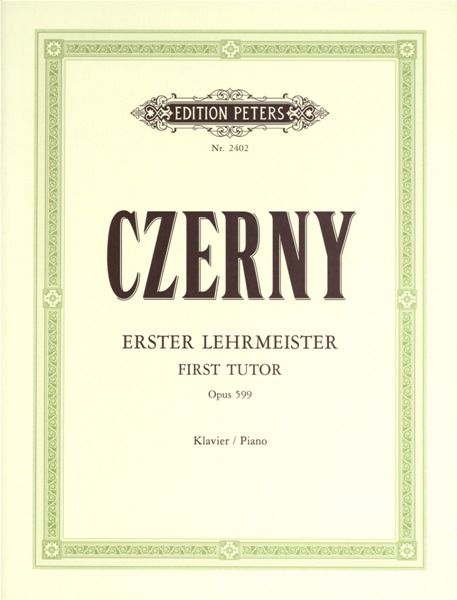 CZERNY OP 599 FIRST TUTOR