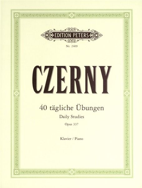 CZERNY 40 DAILY EXERCISES OP 337 