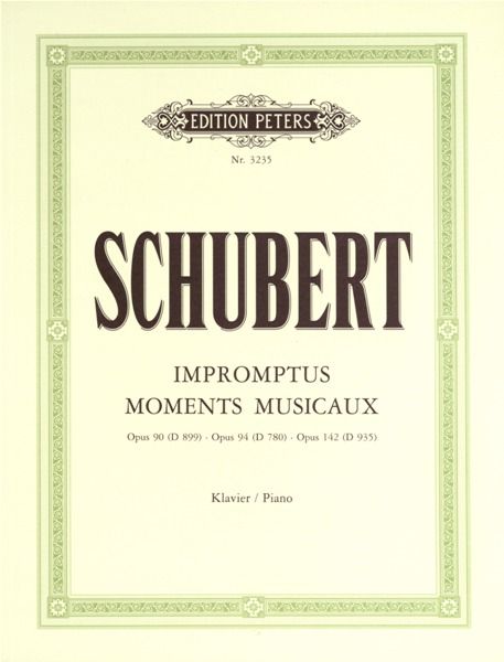 SCHUBERT IMPROMPTUS MOMENTS MUSICAUX PIANO
