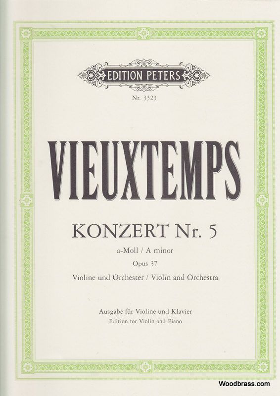 VIEUXTEMPS OP37 VIOLIN & ORCHESTRA A MINOR