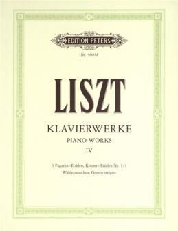 LISZT KLAVIERWERKE IV 6 PAGININI STUDIES