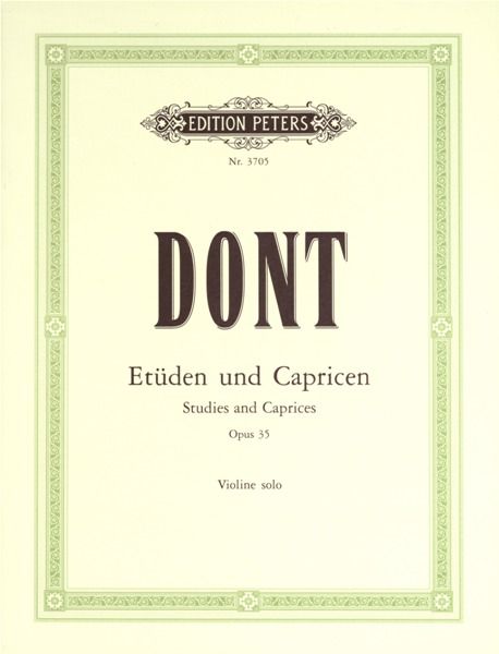 DONT ETUDES OP 35 AND CAPRICES