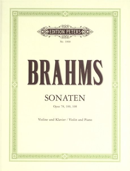 BRAHMS SONATAS COMPLETE OP78,100,108 V/P