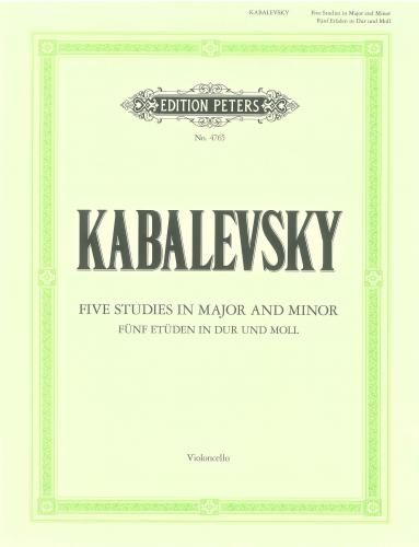 KABALEVSKY 5 STUDIES IN MAJOR & MINOR FOR CELLO