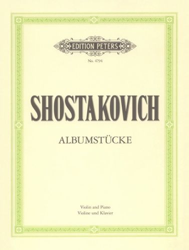 SHOSTAKOVICH ALBUM PIECES VIO/PF