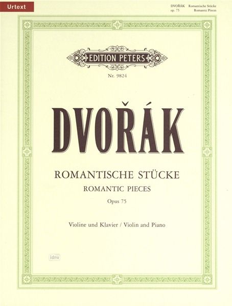 DVORAK ROMANTIC PIECES OP75 VLN/PIA