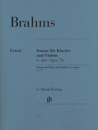 BRAHMS VIOLIN SONATA IN G MAJOR OP78