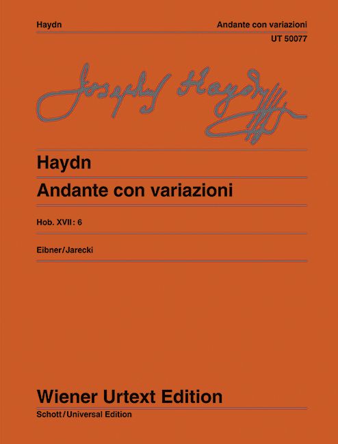 HAYDN ANDANTE WITH VARIATIONS HOB XVII:6 F MINOR