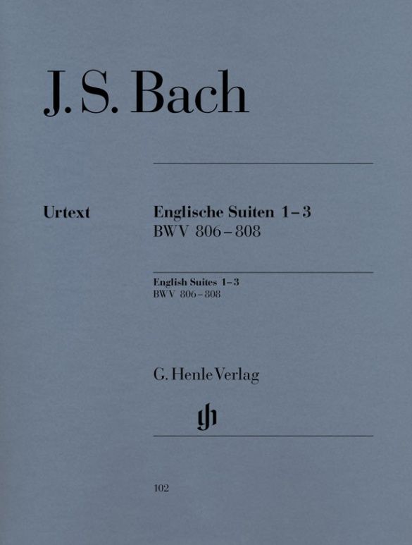 ***BACH ENGLISH SUITES 1-3 BWV 806-808 W/FINGERING