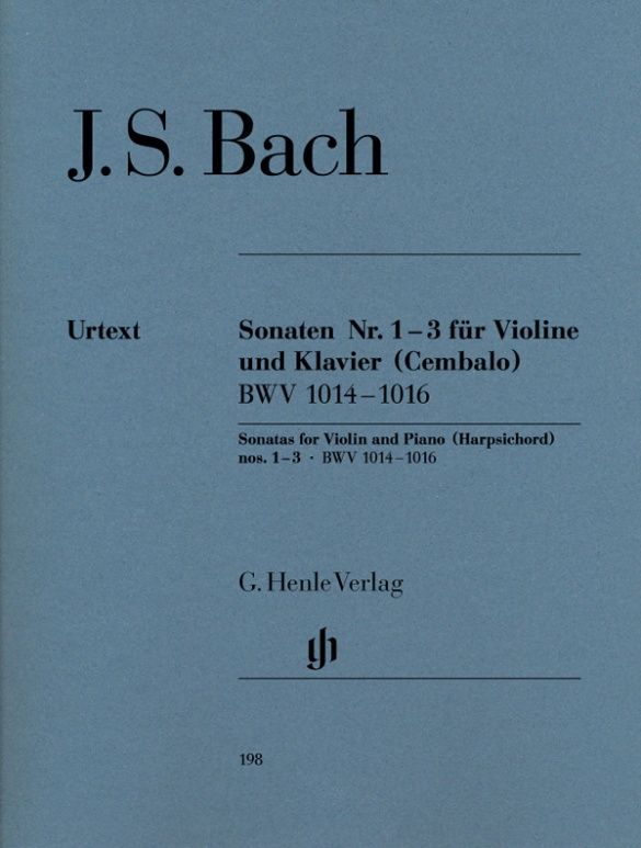 BACH VIOLIN SONATAS 1 - 3 BWV1014-1016