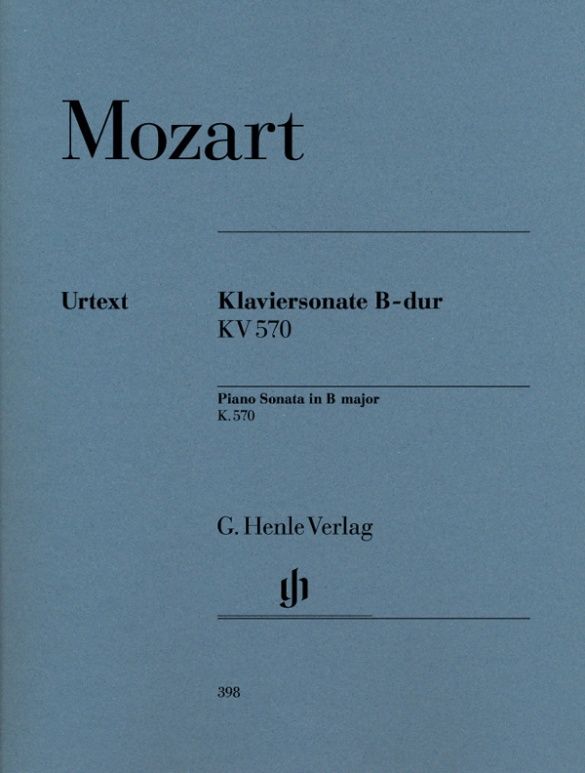 MOZART PIANO SONATA IN B FLAT MAJOR K570