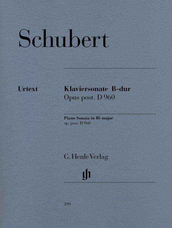 SCHUBERT PIANO SONATA IN B FLAT MAJOR D960
