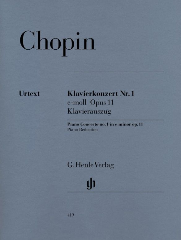 CHOPIN PIANO CONCERTO #1 IN E MINOR OP11