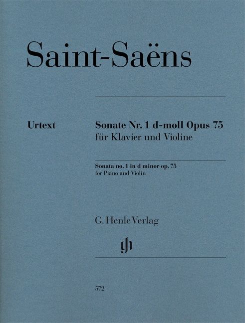 SAINT SAENS SONATA #1 IN D MINOR OP75 VIO