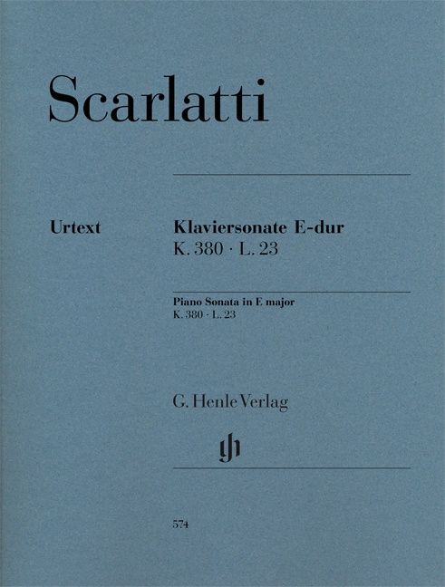 SCARLATTI PIANO SONATA E MAJOR K380 L23