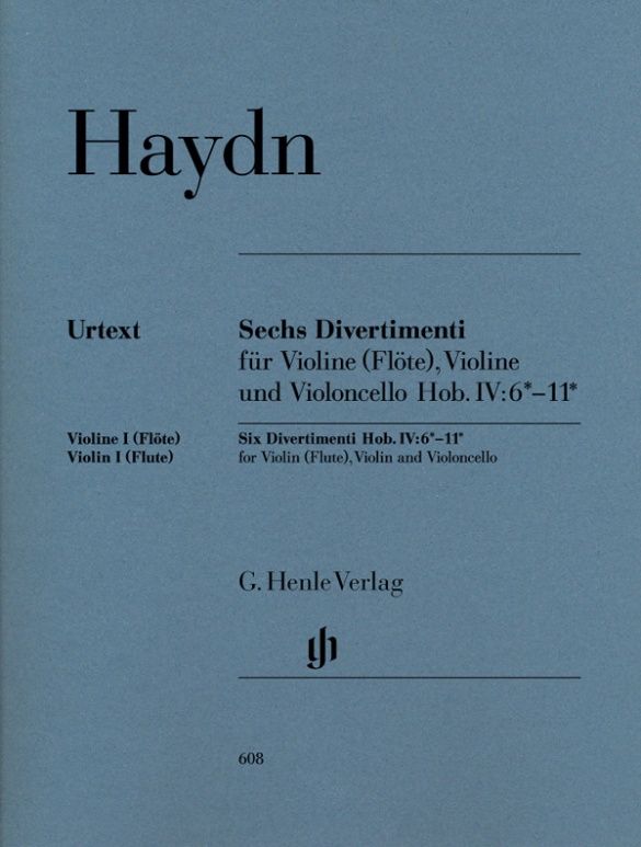 HAYDN SIX DIVERTIMENTI FLUTE/VIO/CEL