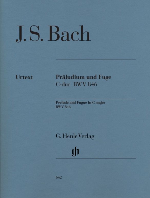 BACH PRELUDE & FUGUE C MAJOR MWV 846 W/FINGERING