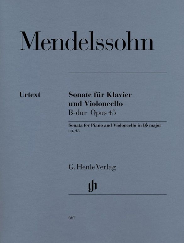 MENDELSSOHN CELLO SONATE OP45