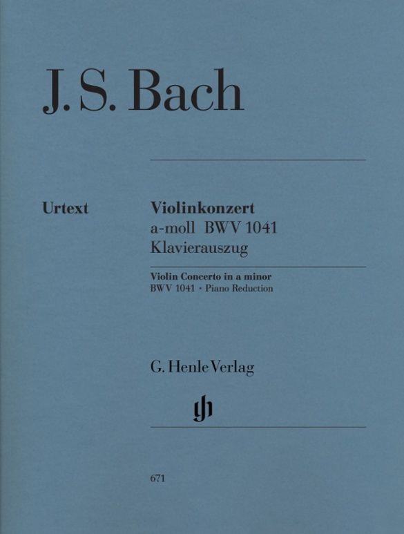 BACH VIOLIN CONCERTO IN A MINOR BWV 1041